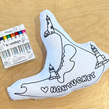 Barnabys Nantucket Color-in Pillow