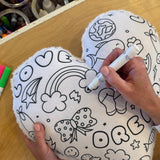 Barnaby's Color-in Heart Pillow