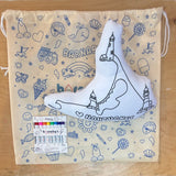 Barnaby's Nantucket Color-in Pillow