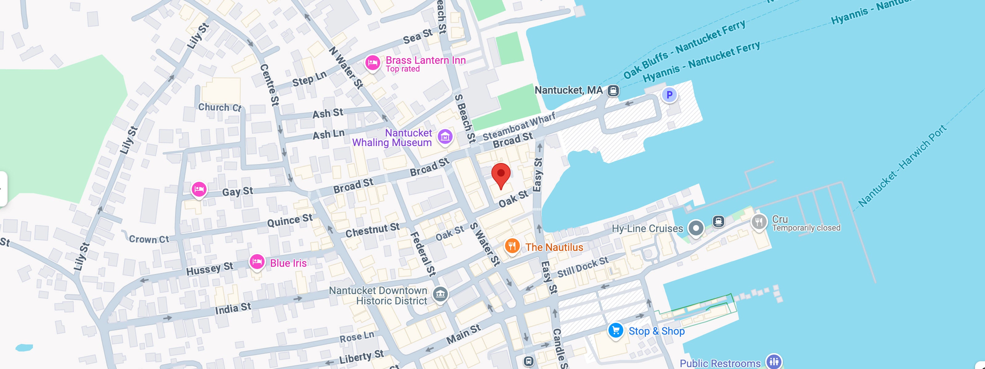 Map of Nantucket